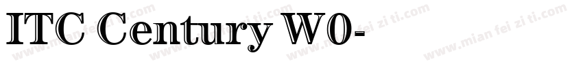ITC Century W0字体转换